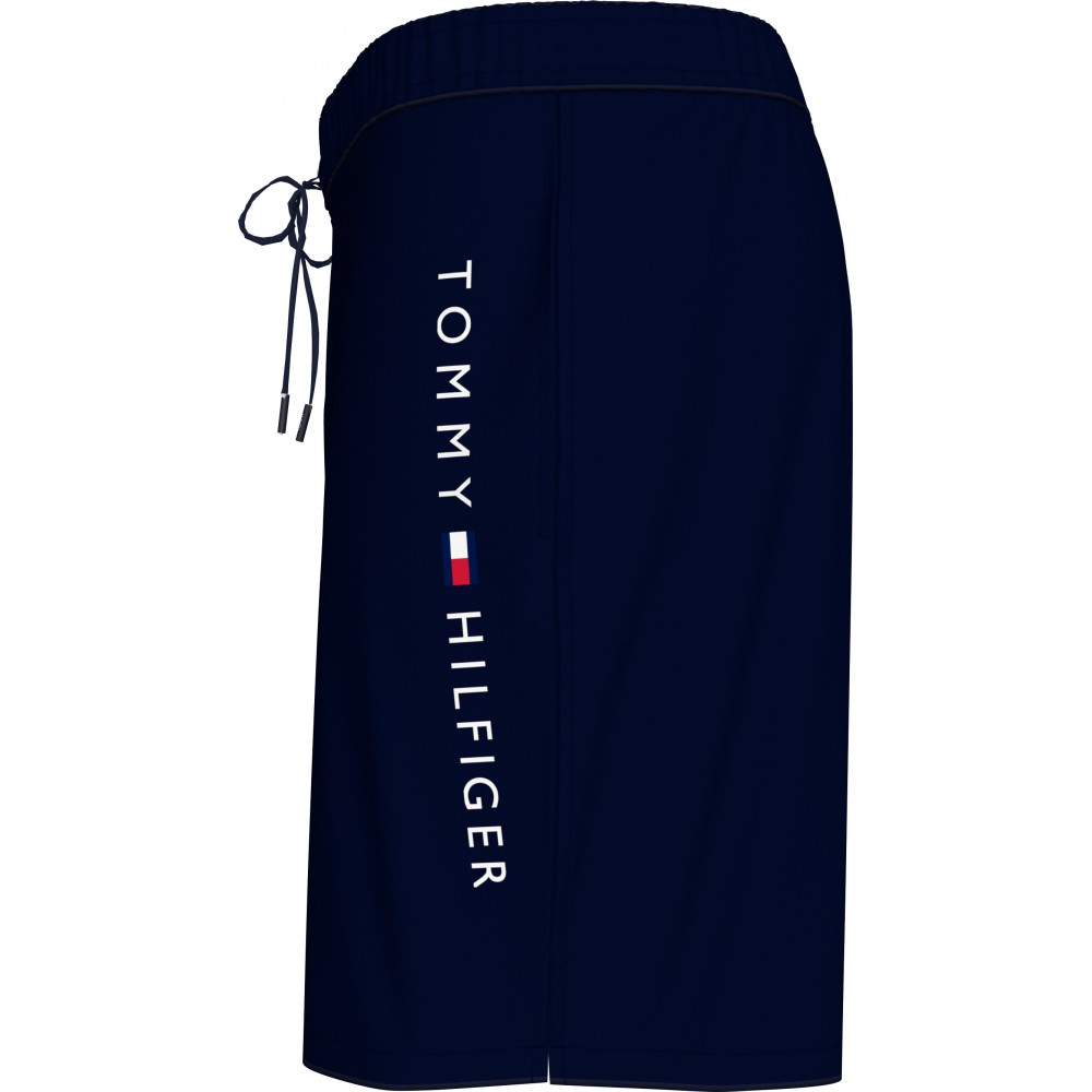 Tommy Hilfiger UM0UM03310-DW5,  Long Drawstring Ανδρικό Μαγιό Βερμούδα, ΜΠΛΕ ΣΚΟΥΡΟ