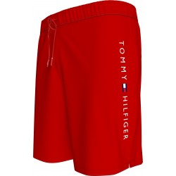 Tommy Hilfiger UM0UM03310-XLG,  Long Drawstring Ανδρικό Μαγιό Βερμούδα, ΚΟΚΚΙΝΟ