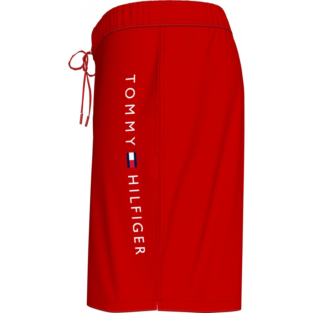 Tommy Hilfiger UM0UM03310-XLG,  Long Drawstring Ανδρικό Μαγιό Βερμούδα, ΚΟΚΚΙΝΟ