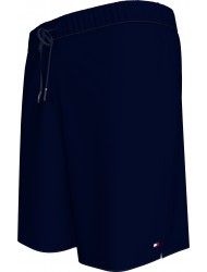 Tommy Hilfiger UM0UM035610-DW5,  Ανδρικό Μαγιό Plus Size BT Long Drawstring, ΜΠΛΕ ΣΚΟΥΡΟ