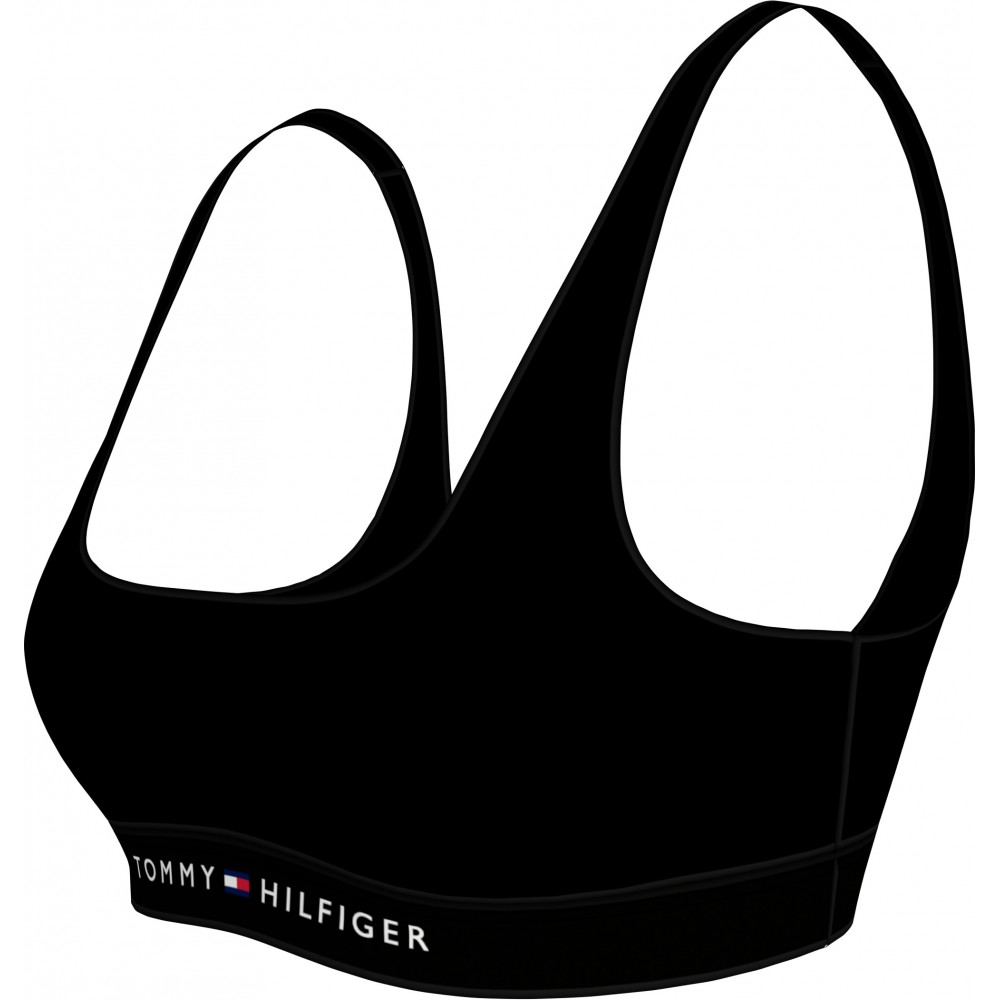 Tommy Hilfiger UW0UW04108-BDS, Γυναικείο Μαγιό Top Bralette, ΜΑΥΡΟ