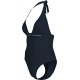 TOMMY HILFIGHER UW0UW05850-C1G, Γυναικείο Ολόσωμο Μαγιό HALTER ONE PIECE, ΜΑΥΡΟ