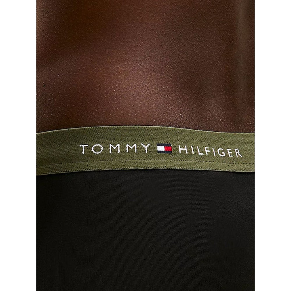 Tommy Hilfiger UM0UM03890-0YY 3pcs, Ανδρικά μπόξερ Signature Repeat Logo Waistband Trunks , ΜΑΥΡΟ