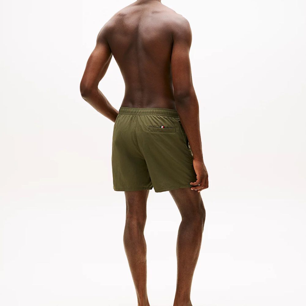 Tommy Hilfiger UM0UM03748-RBN,  Medium Drawstring Zip Pocket Ανδρικό Μαγιό Βερμούδα, ARMY GREEN