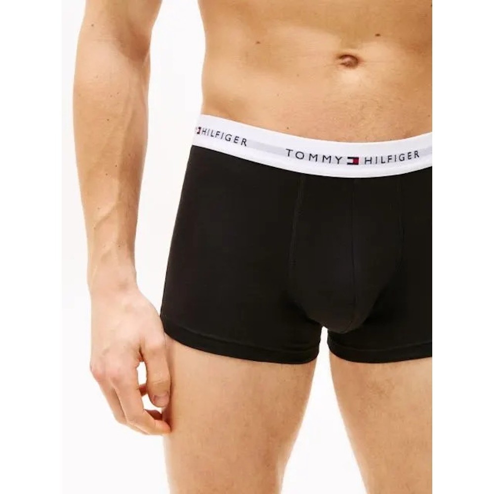 Tommy Hilfiger UM0UM03890-0XN 3p WB Trunk , Ανδρικά μπόξερ Σετ 3 τεμ. ΜΑΥΡΟ