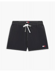 Tommy Hilfiger UM0UM03852-BDS,  Medium Drawstring Ανδρικό Μαγιό με εξώραφα, ΜΑΥΡΟ