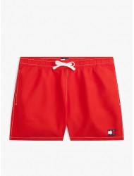 Tommy Hilfiger UM0UM03852-XNL,  Medium Drawstring Ανδρικό Μαγιό με εξώραφα, KOKKINO