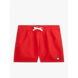 Tommy Hilfiger UM0UM03852-XNL,  Medium Drawstring Ανδρικό Μαγιό με εξώραφα, KOKKINO