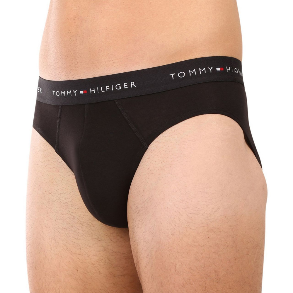 TOMMY HILFIGER UM0UM03876-0R7, Ανδρικά Βαμβακερά Σλιπ 3 pack, ΜΑΥΡΟ