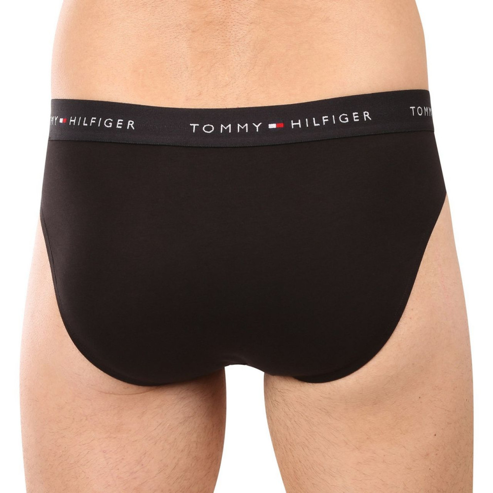 TOMMY HILFIGER UM0UM03876-0R7, Ανδρικά Βαμβακερά Σλιπ 3 pack, ΜΑΥΡΟ