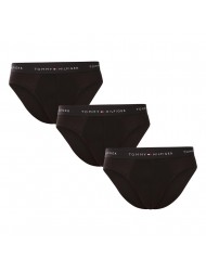 TOMMY HILFIGER UM0UM03876-0R7, Ανδρικά Βαμβακερά Σλιπ 3 pack, ΜΑΥΡΟ