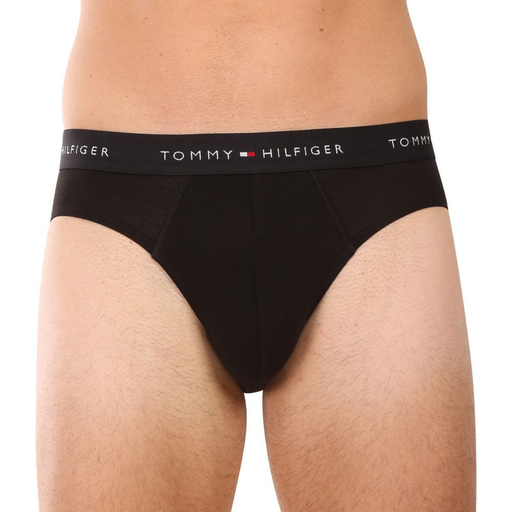 TOMMY HILFIGER UM0UM03876-0R7, Ανδρικά Βαμβακερά Σλιπ 3 pack, ΜΑΥΡΟ