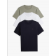 Tommy Hilfiger UM0UM03870-0XO, Ανδρικά T-Shirts 3p. SS TEE Βαμβακερά με στρογγυλή λαιμόκοψη, MULTI COLOR