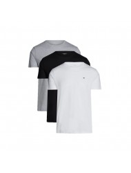 Tommy Hilfiger UM0UM03870-0XO, Ανδρικά T-Shirts 3p. SS TEE Βαμβακερά με στρογγυλή λαιμόκοψη, MULTI COLOR