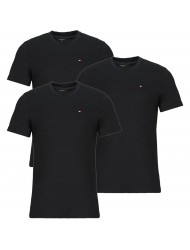 Tommy Hilfiger UM0UM03870-BEH,  Ανδρικό Set  3 pieces T-Shirts βαμβακερό Λαιμόκοψη στρογγυλή, Κοντό μανίκι, ΜΑΥΡΟ