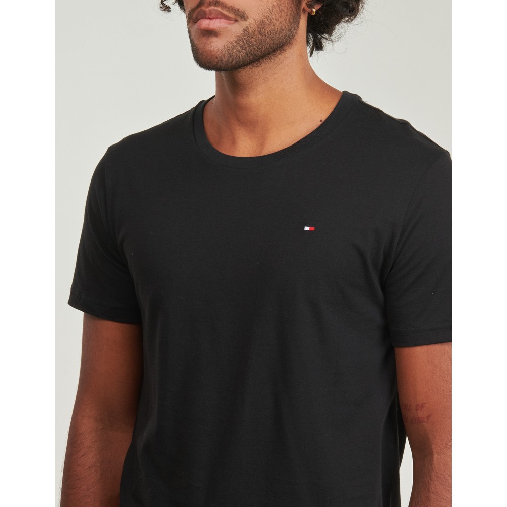 Tommy Hilfiger UM0UM03870-BEH,  Ανδρικό Set  3 pieces T-Shirts βαμβακερό Λαιμόκοψη στρογγυλή, Κοντό μανίκι, ΜΑΥΡΟ