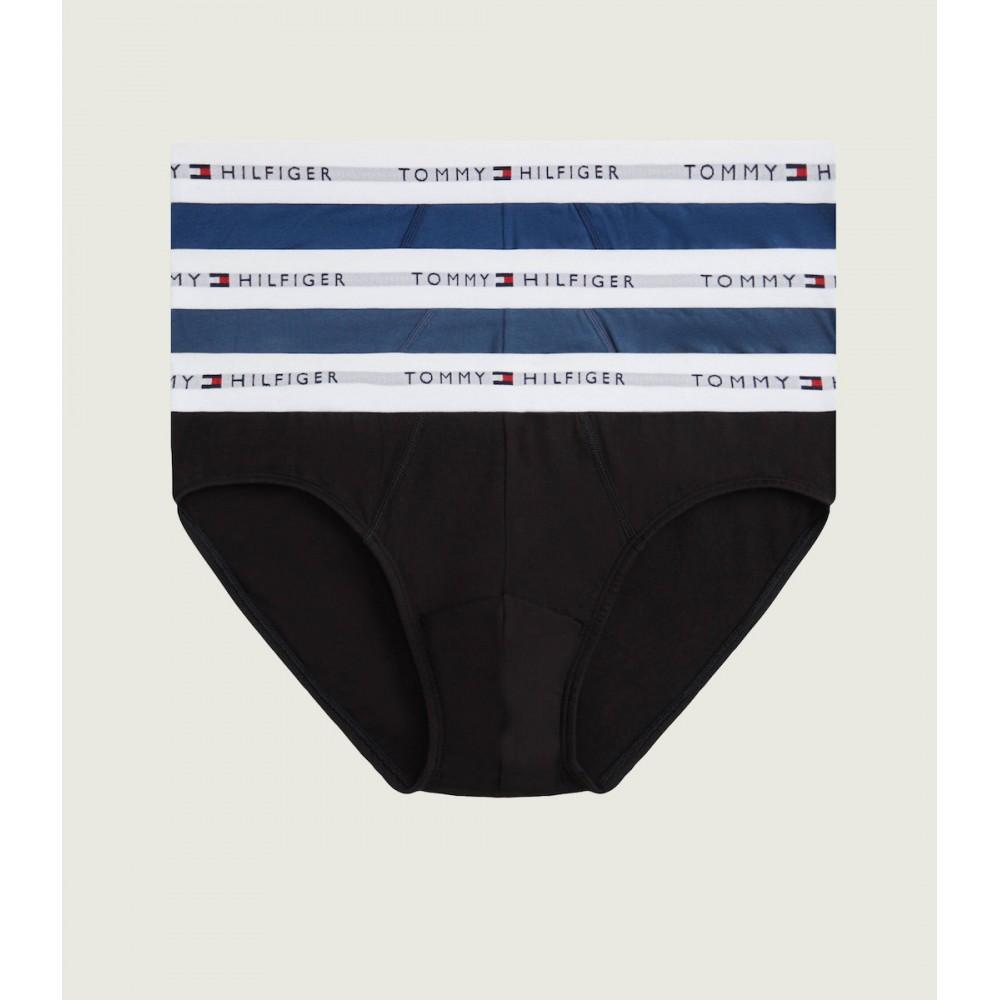 TOMMY HILFIGER UM0UM03875-0SC, Ανδρικά Σλιπ 3 pack Signature Cotton Essentials Briefs