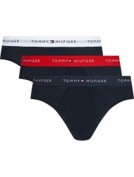 TOMMY HILFIGER UM0UM03876-0XP, Ανδρικά Βαμβακερά Σλιπ 3 pack, ΜΑΥΡΟ
