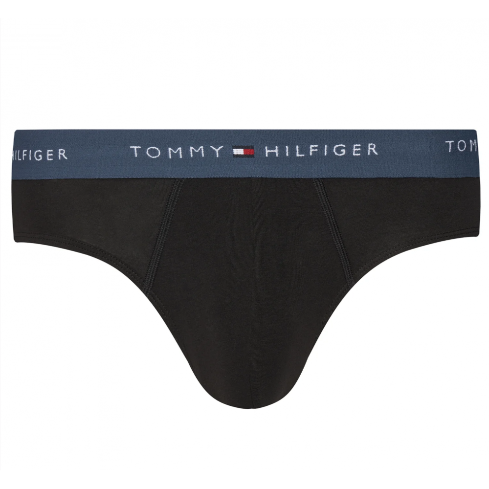 TOMMY HILFIGER UM0UM03876-0SW, Ανδρικά Βαμβακερά Σλιπ 3 pack, ΜΑΥΡΟ