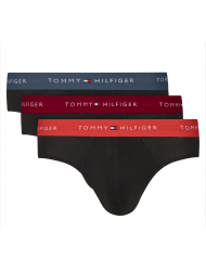 TOMMY HILFIGER UM0UM03876-0SW, Ανδρικά Βαμβακερά Σλιπ 3 pack, ΜΑΥΡΟ