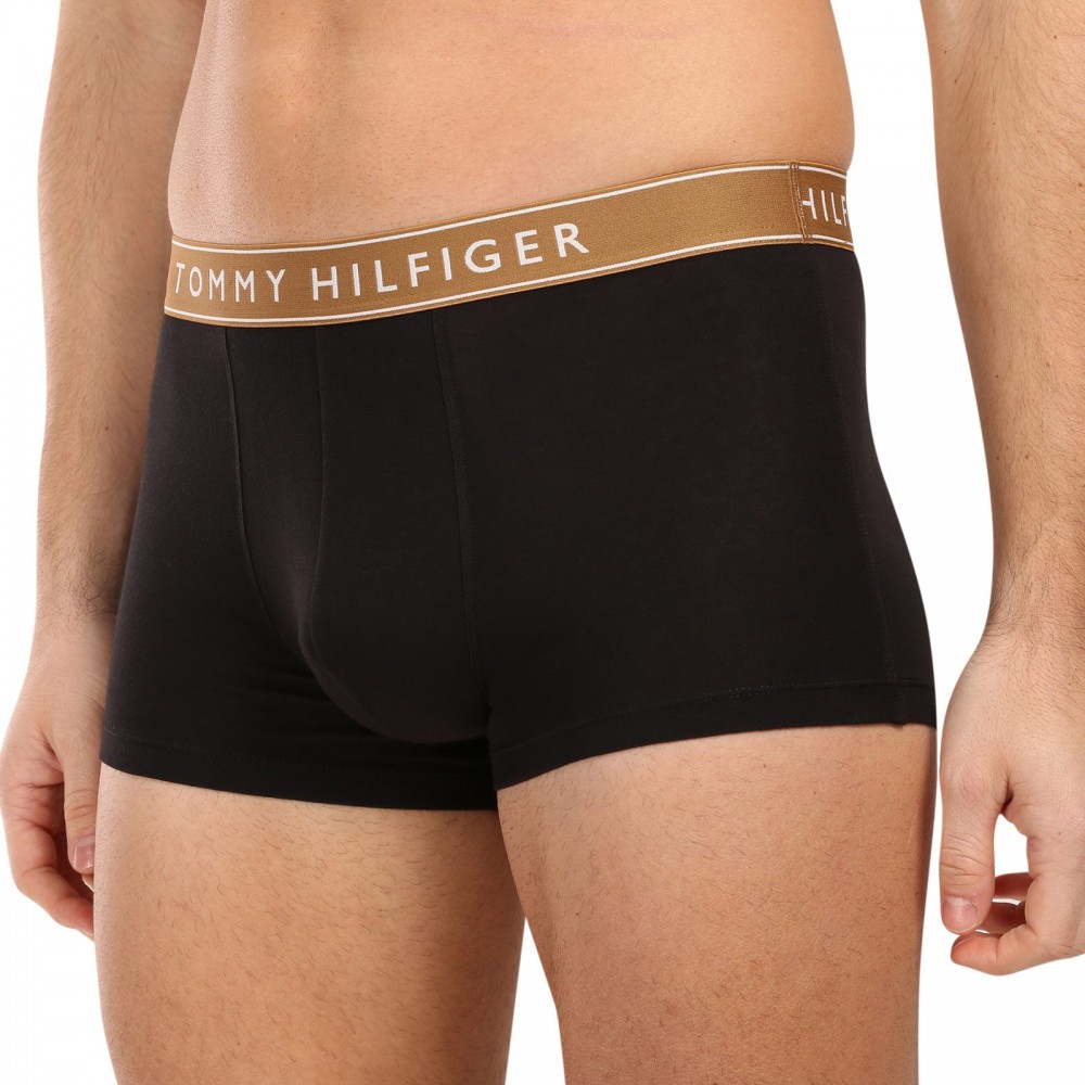 Tommy Hilfiger UM0UM03881-06I, Ανδρικά Μπόξερ Essential Logo Waistband  Trunks,  ΜΑΥΡΟ