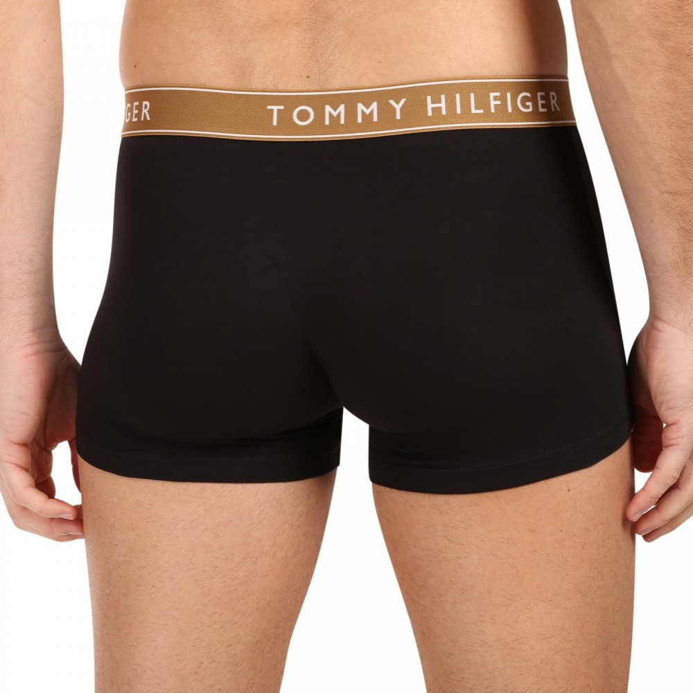 Tommy Hilfiger UM0UM03881-06I, Ανδρικά Μπόξερ Essential Logo Waistband  Trunks,  ΜΑΥΡΟ