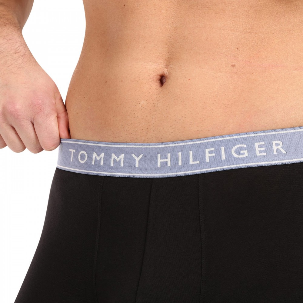 Tommy Hilfiger UM0UM03881-0UC, Ανδρικά Μπόξερ Essential Logo Waistband  Trunks,  ΜΑΥΡΟ