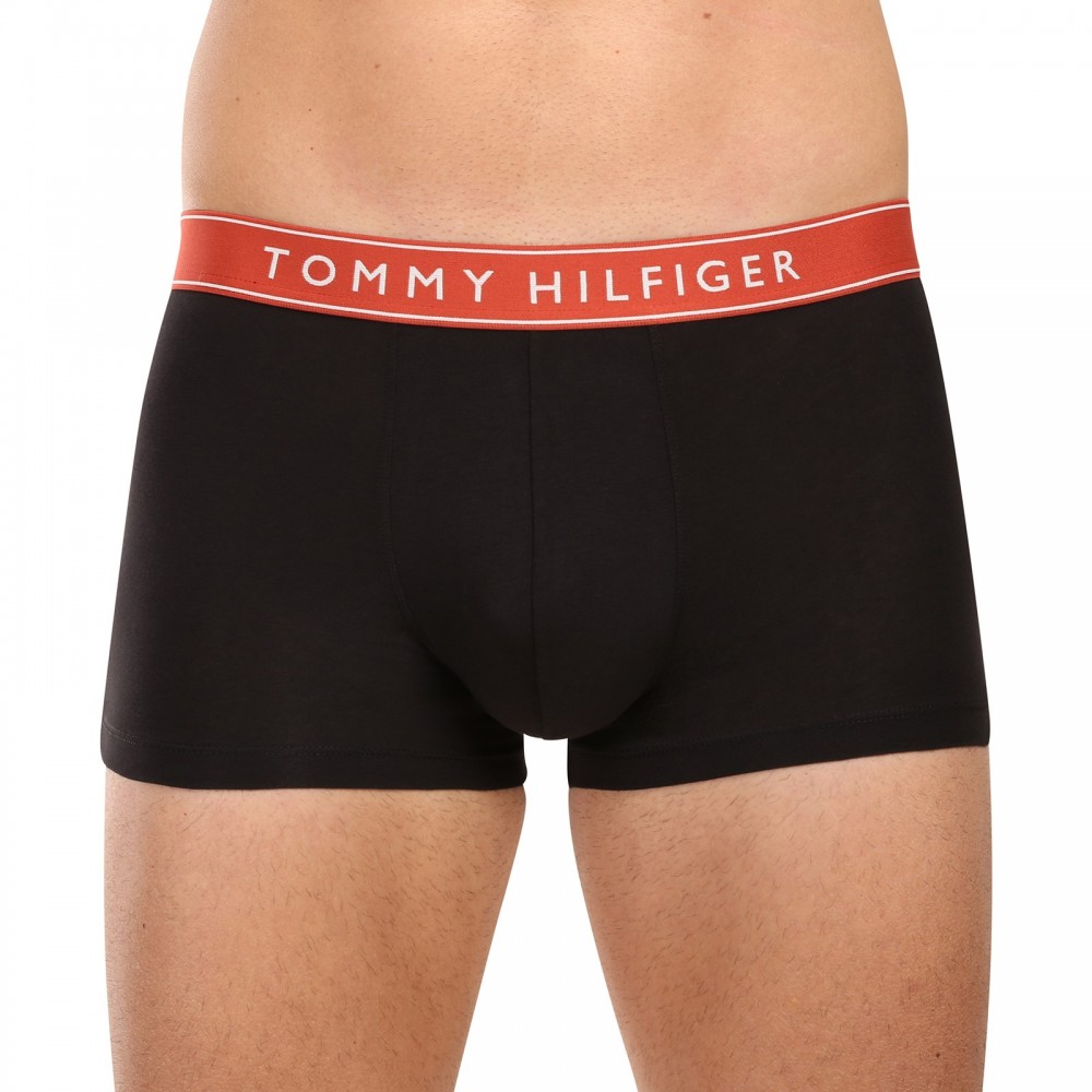 Tommy Hilfiger UM0UM03881-0UC, Ανδρικά Μπόξερ Essential Logo Waistband  Trunks,  ΜΑΥΡΟ
