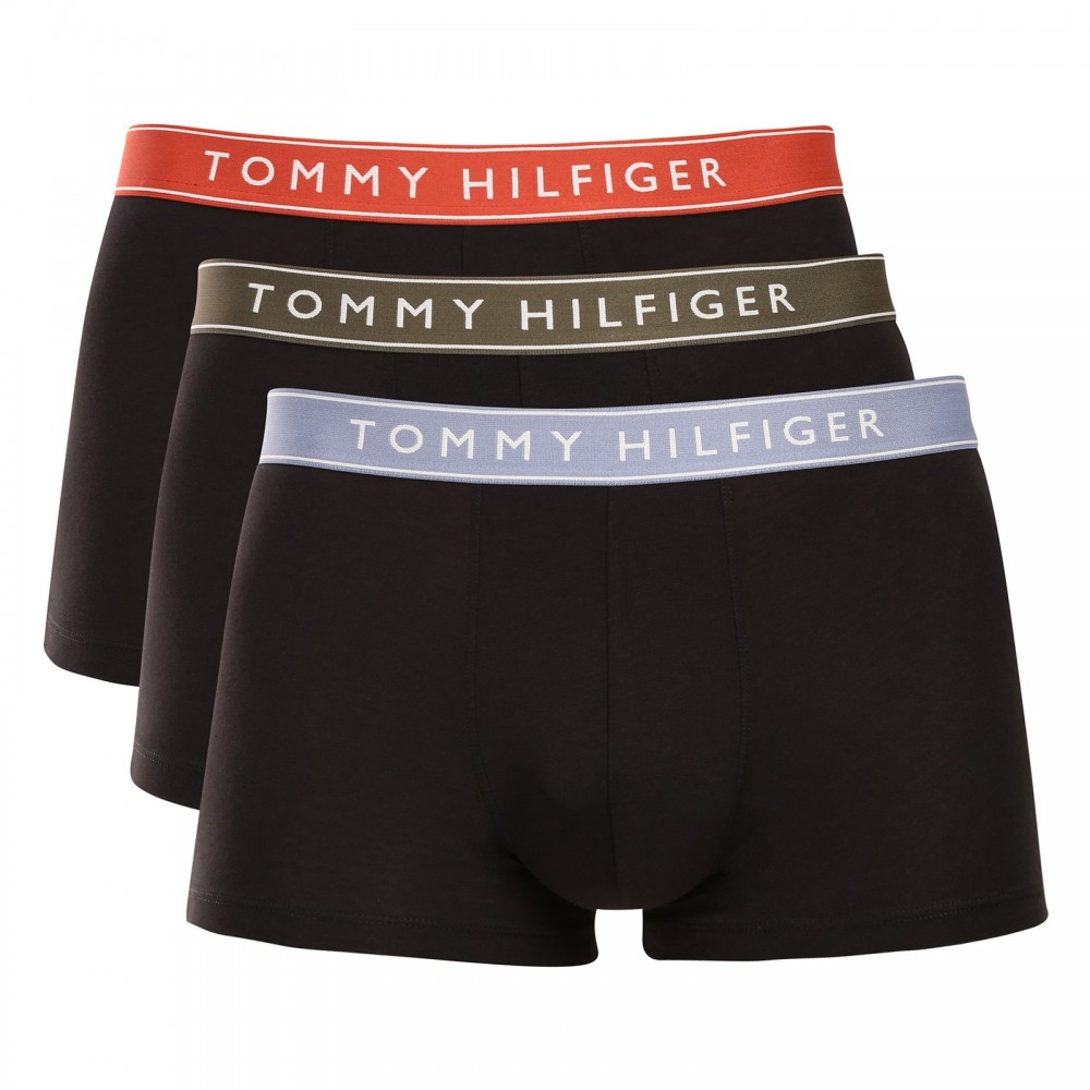 Tommy Hilfiger UM0UM03881-0UC, Ανδρικά Μπόξερ Essential Logo Waistband  Trunks,  ΜΑΥΡΟ