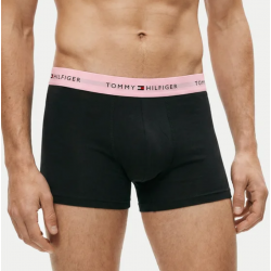 Tommy Hilfiger UM0UM03890-0SX 3p WB Trunk , Ανδρικά μπόξερ Σετ 3 τεμ. ΜΑΥΡΟ