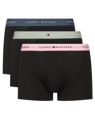 Tommy Hilfiger UM0UM03890-0SX 3p WB Trunk , Ανδρικά μπόξερ Σετ 3 τεμ. ΜΑΥΡΟ