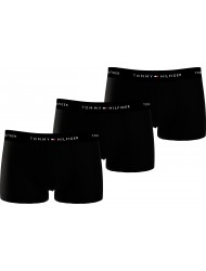 Tommy Hilfiger Plus Size UM0UM03897-0WE 3p WB Trunk , Ανδρικά μπόξερ Σετ 3 τεμ. ΜΑΥΡΟ