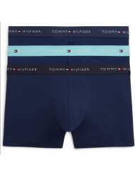 Tommy Hilfiger UM0UM03890-0YW 3p WB Trunk , Ανδρικά μπόξερ Σετ 3 τεμ. ΜΠΛΕ ΣΚΟΥΡΟ