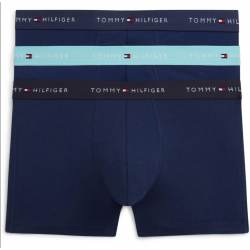 Tommy Hilfiger UM0UM03890-0YW 3p WB Trunk , Ανδρικά μπόξερ Σετ 3 τεμ. ΜΠΛΕ ΣΚΟΥΡΟ