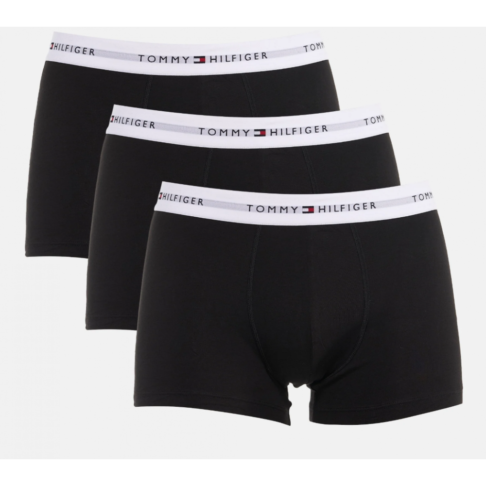 Tommy Hilfiger UM0UM03890-0XN 3p WB Trunk , Ανδρικά μπόξερ Σετ 3 τεμ. ΜΑΥΡΟ