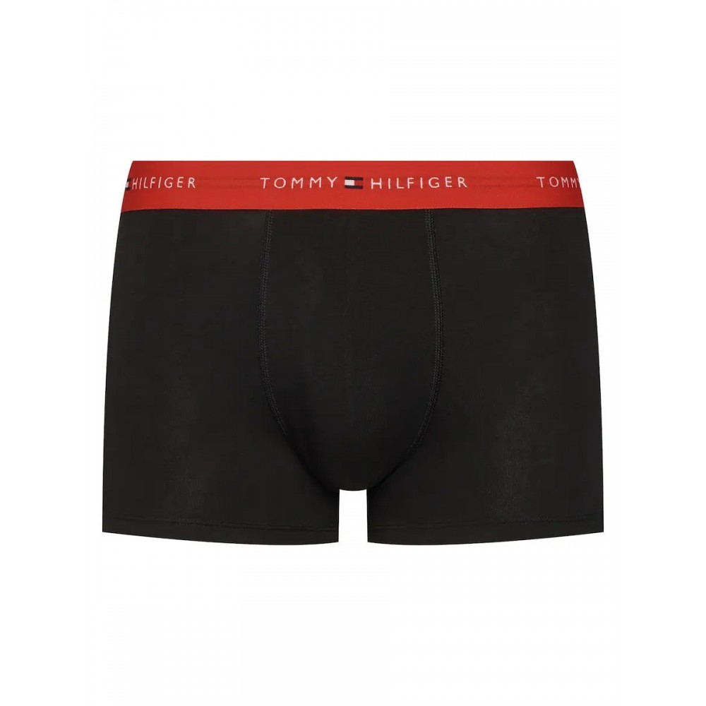 Tommy Hilfiger Plus Size UM0UM03897-0SW 3p WB Trunk , Ανδρικά μπόξερ Σετ 3 τεμ. ΜΑΥΡΟ