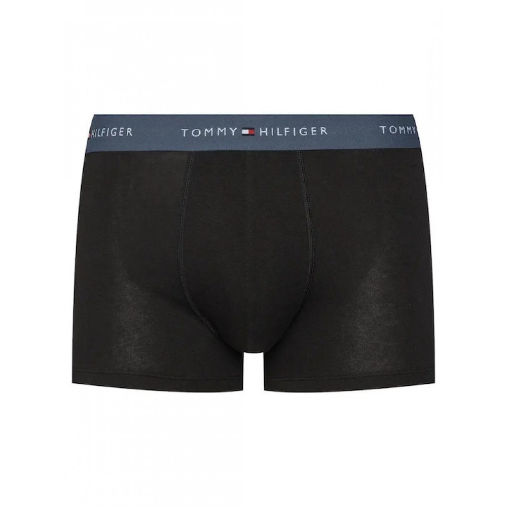 Tommy Hilfiger Plus Size UM0UM03897-0SW 3p WB Trunk , Ανδρικά μπόξερ Σετ 3 τεμ. ΜΑΥΡΟ
