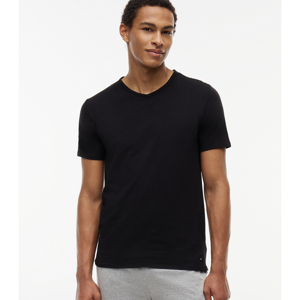 Tommy Hilfiger UM0UM03929-0XS, Ανδρικά T-Shirts 3p. V-Neck Short Sleeve Tee Stretch Cotton, MULTI COLOR