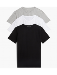 Tommy Hilfiger UM0UM03929-0XS, Ανδρικά T-Shirts 3p. V-Neck Short Sleeve Tee Stretch Cotton, MULTI COLOR