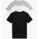 Tommy Hilfiger UM0UM03929-0XS, Ανδρικά T-Shirts 3p. V-Neck Short Sleeve Tee Stretch Cotton, MULTI COLOR