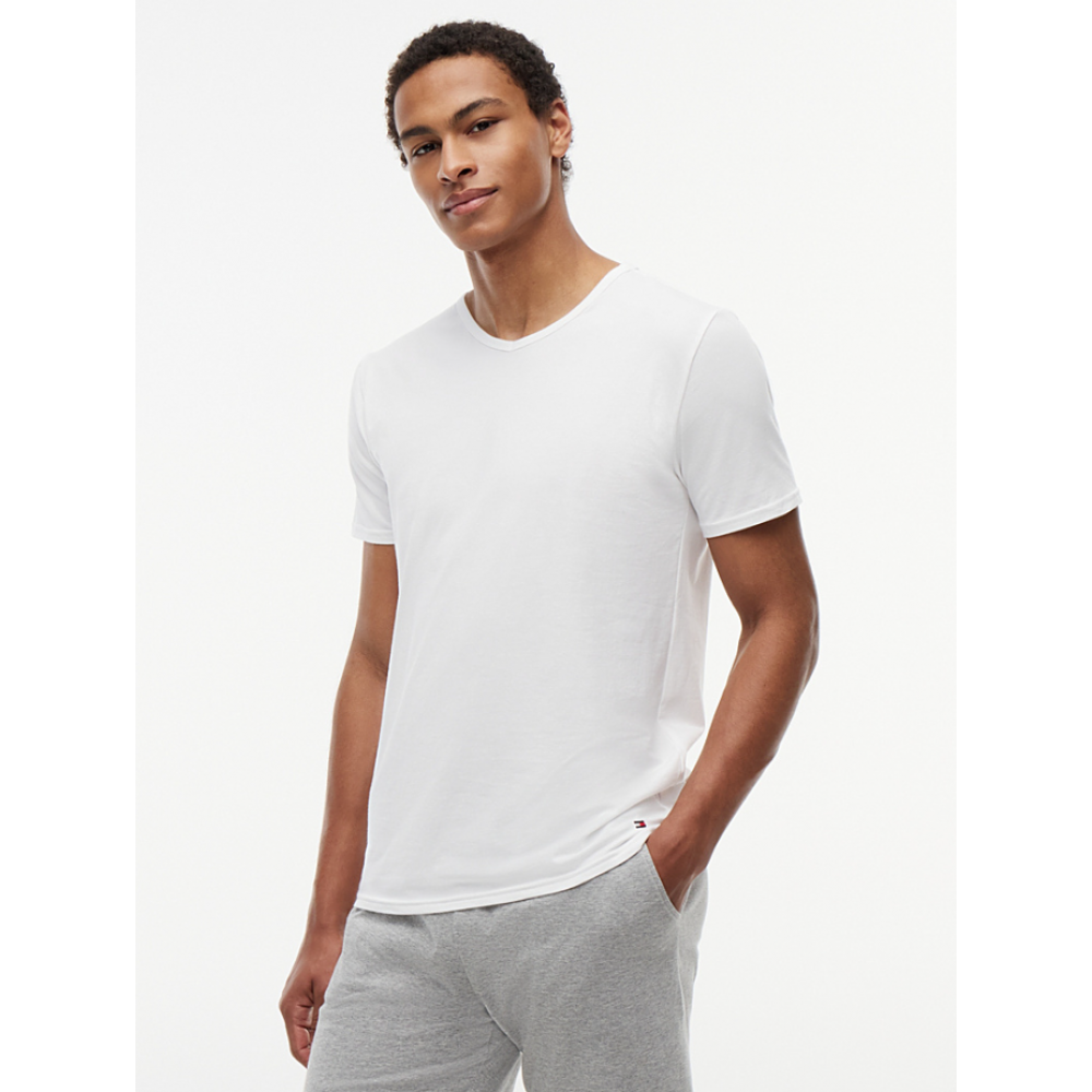 Tommy Hilfiger UM0UM03929-0XS, Ανδρικά T-Shirts 3p. V-Neck Short Sleeve Tee Stretch Cotton, MULTI COLOR