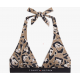 Tommy Hilfiger UW0UW06368-0GB Halter RP Print, Γυναικείο Μαγιό Bikini Top, LEOPARD NORDIC TAUPE