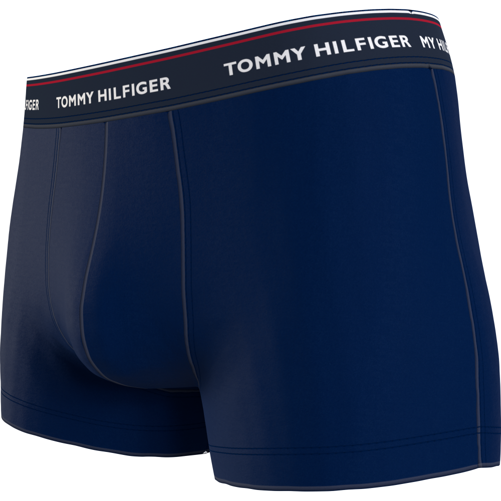 Ανδρικό Boxer TOMMY HILFIGER Premium Essentials 3pack Trunk 1U87903842-0YY  D.Sky/Dark Ash/Rouge