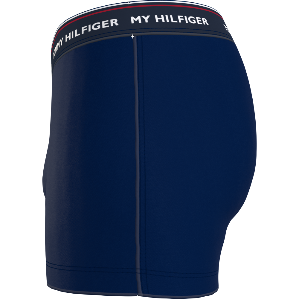 Ανδρικό Boxer TOMMY HILFIGER Premium Essentials 3pack Trunk 1U87903842-0YY  D.Sky/Dark Ash/Rouge