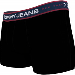 Tommy Hilfiger Jeans 3p Trunk UM0UM02968-0R7, Ανδρικά μπόξερ με φαρδύ λάστιχο ΜΑΥΡΟ