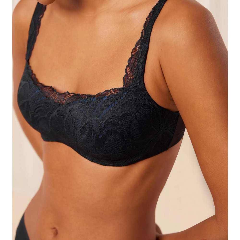Σουτιέν Triumph Body make-up illusion lace balconette, ΜΑΥΡΟ Σουτιέν Triumph Body make-up illusion lace balconette, ΜΑΥΡΟ