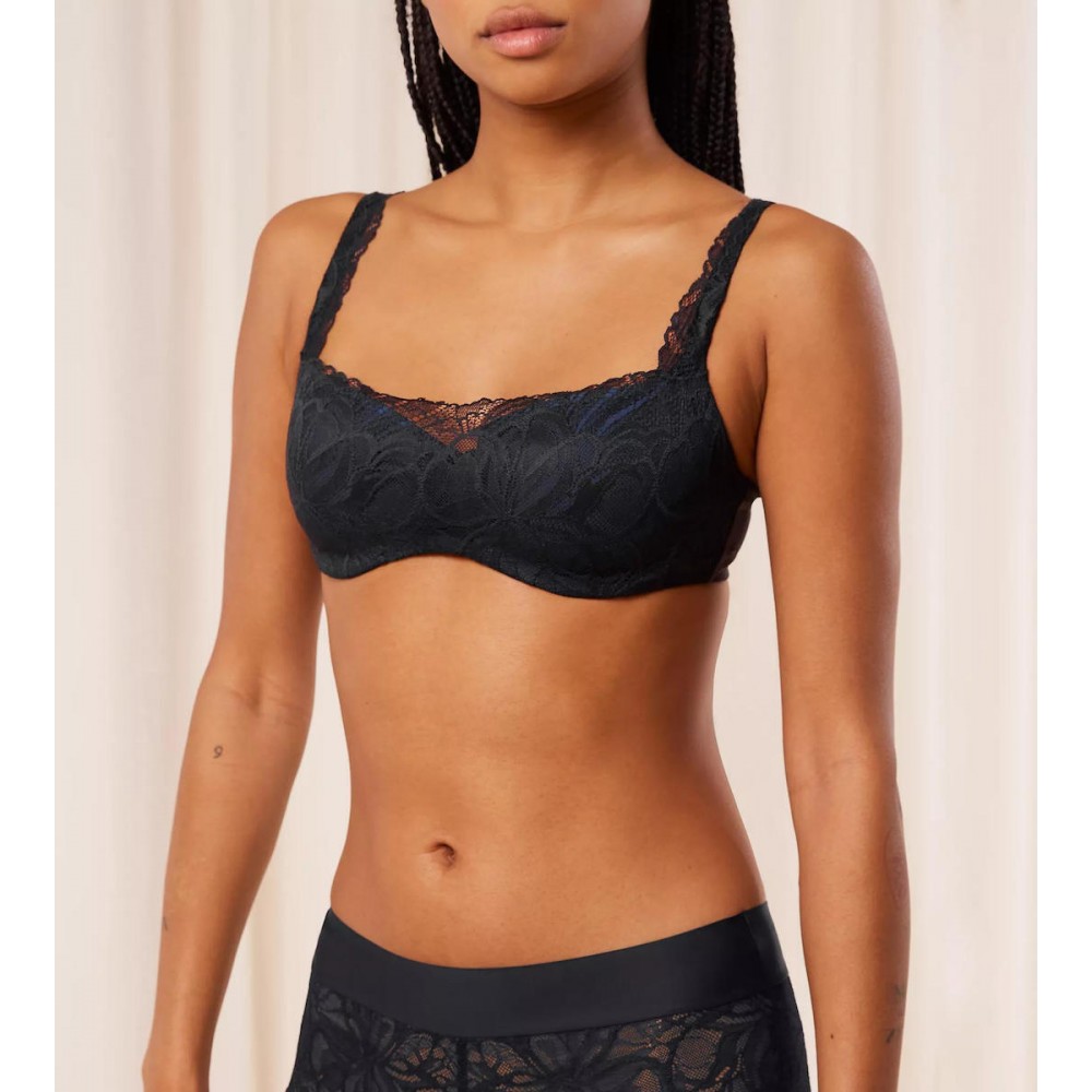 Σουτιέν Triumph Body make-up illusion lace balconette, ΜΑΥΡΟ Σουτιέν Triumph Body make-up illusion lace balconette, ΜΑΥΡΟ