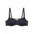 Σουτιέν Triumph Body make-up illusion lace balconette, ΜΑΥΡΟ