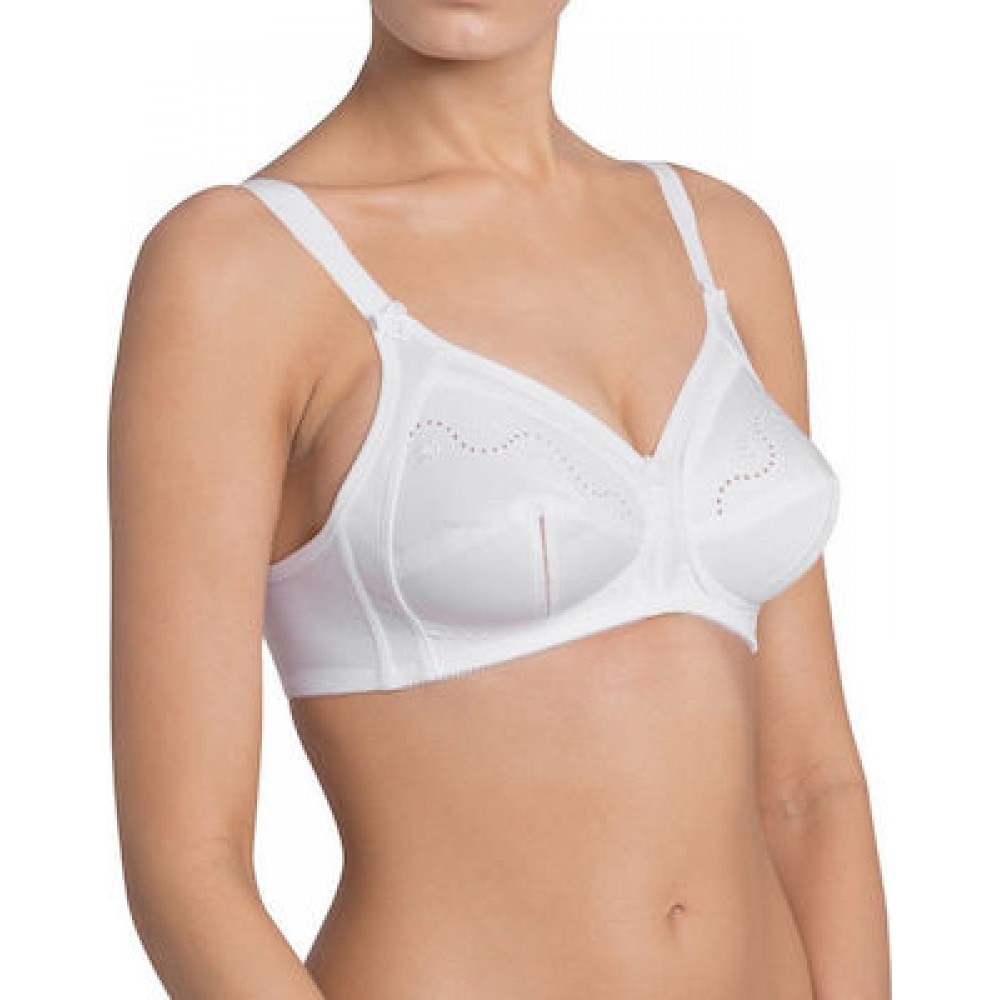 Triumph Doreen + Cotton 01 N, Σουτιέν για μεγάλο και βαρύ στήθος χωρίς μπανέλα, ΑΣΠΡΟ