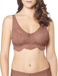 Bralette με μπανέλα Triumph Beauty Full  Darling  W από ντελικάτη δαντέλα ΣΑΠΙΟ ΜΗΛΟ